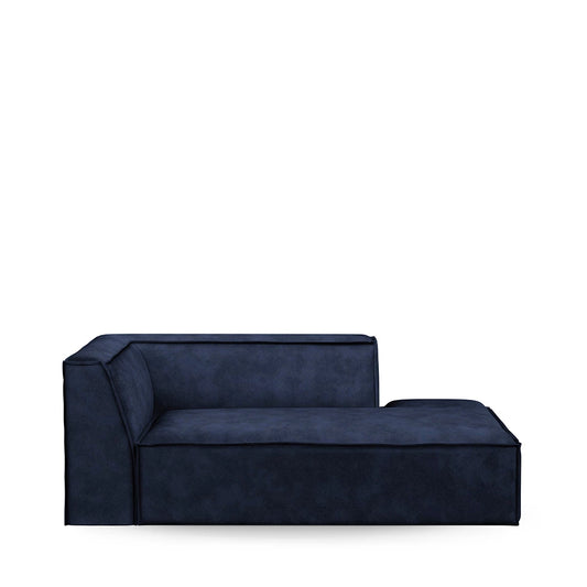 Modularna Sofa  The Jagger damski ležaj desno (tip 2), baršun plava