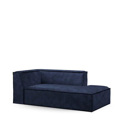 Modularna Sofa  The Jagger damski ležaj desno (tip 2), baršun plava