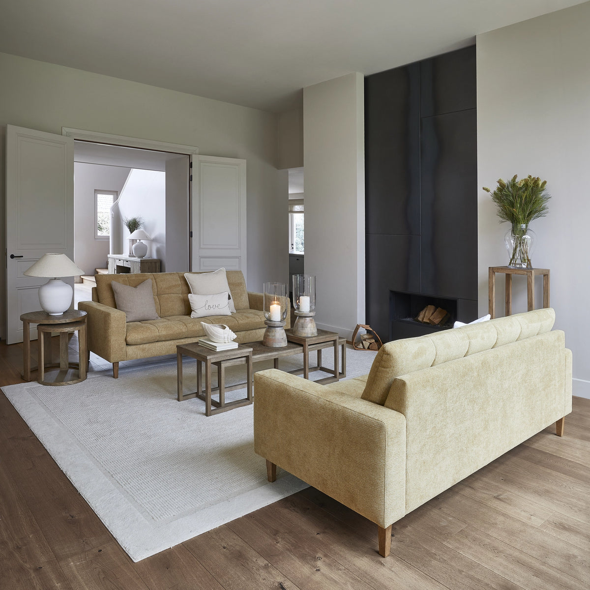 Harbour Island set od 3 stolića za kavu, smeđe reciklirano hrastovo drvo, Riviera Maison, slika 7