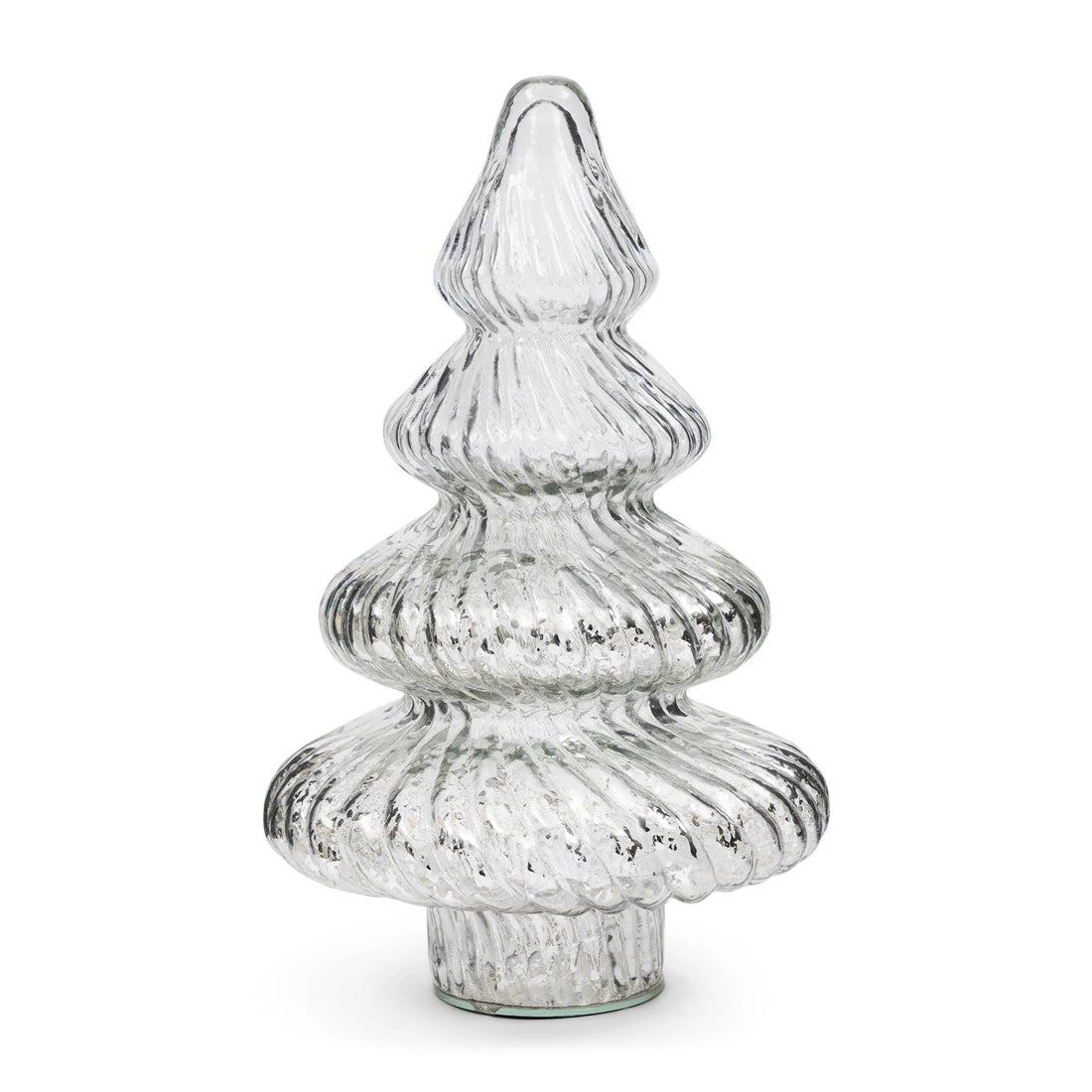 Dekorativna figura Glacier Christmas Tree, srebrna