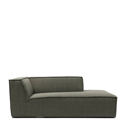 Modularna Sofa  The Jagger damski ležaj desno (tip 2), zeleno siva