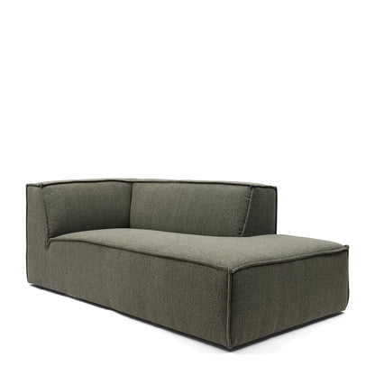 Modularna Sofa  The Jagger damski ležaj desno (tip 2), zeleno siva