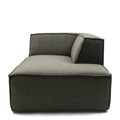 Modularna Sofa  The Jagger damski ležaj desno (tip 2), zeleno siva