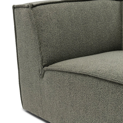 Modularna Sofa  The Jagger damski ležaj desno (tip 2), zeleno siva