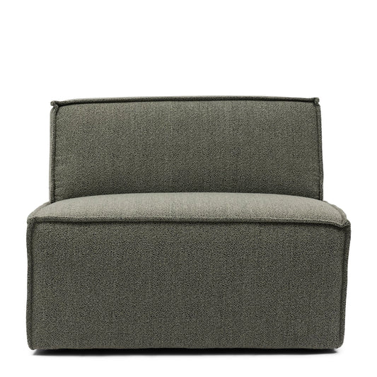 Modularna Sofa The Jagger centralni dio 95cm, zeleno siva