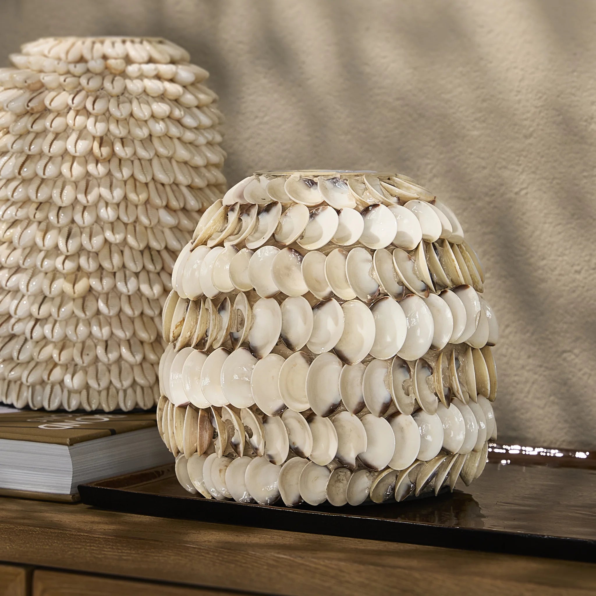 Ocean Cay Shell Vaza Niska 24x24x23