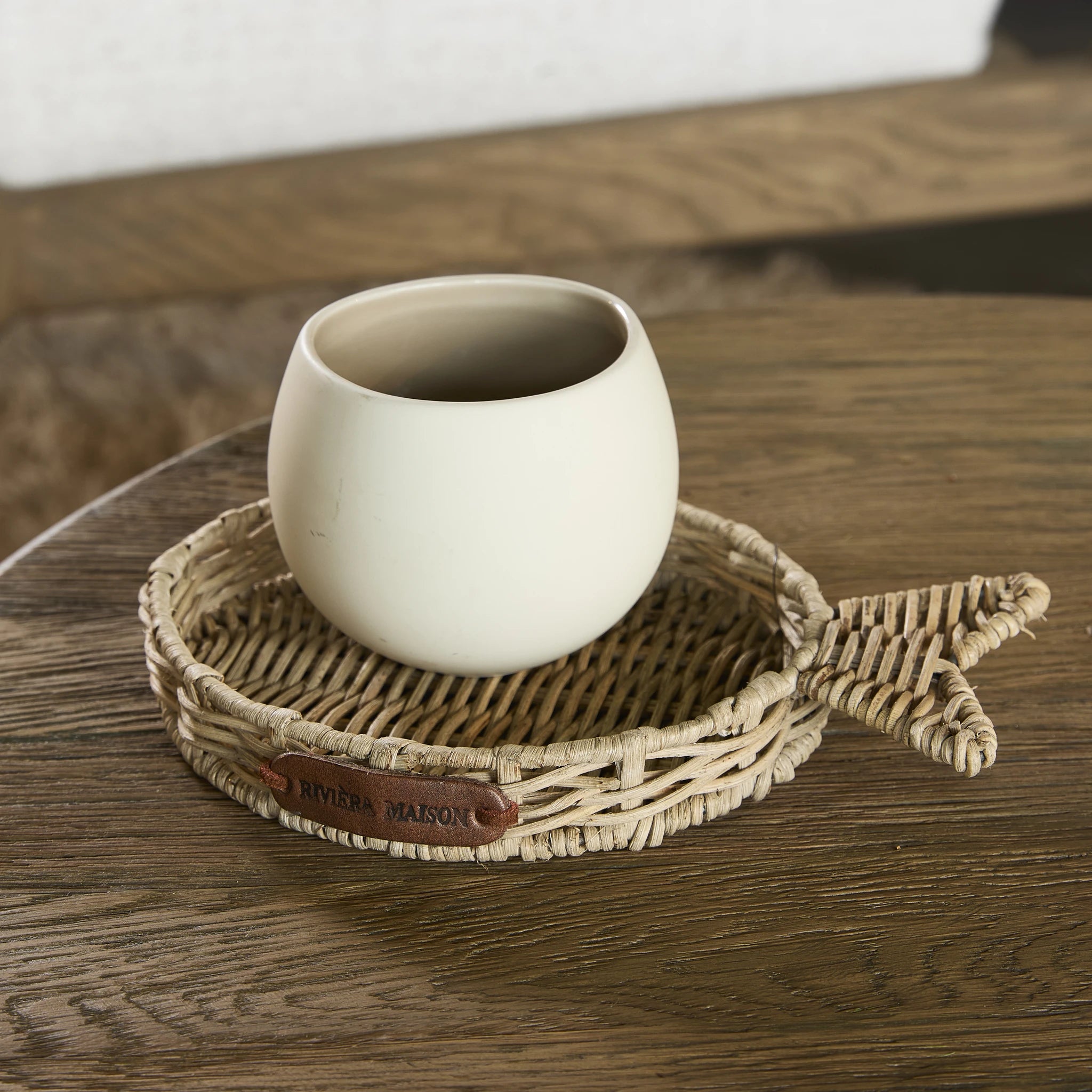 Rustic Rattan Fish mini poslužavnik