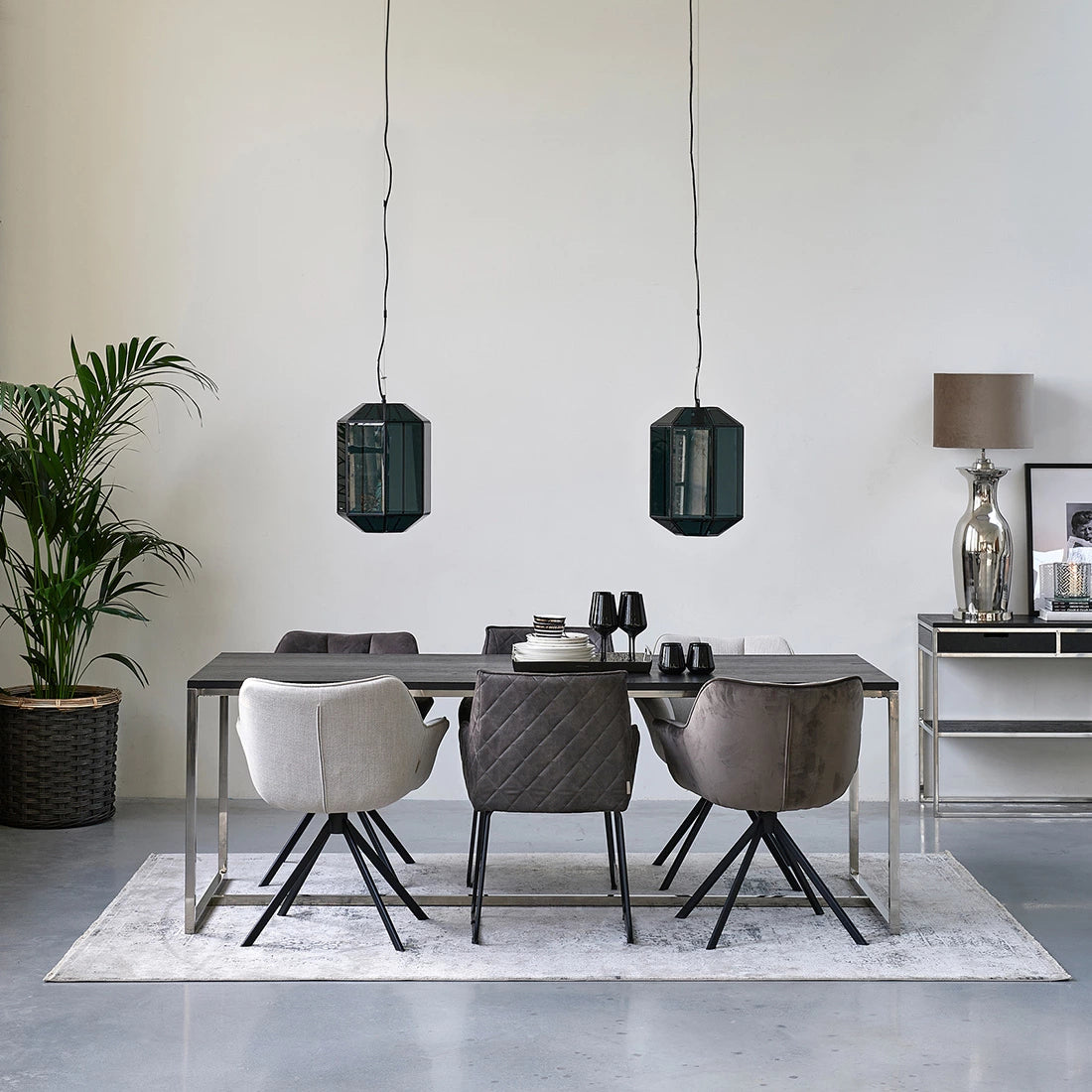 Carnaby okretna blagovaonska stolica Fabulous Flax, Mouliné lan