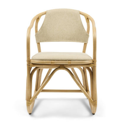 Nassau Beach Dining Armchair – frontalni pogled