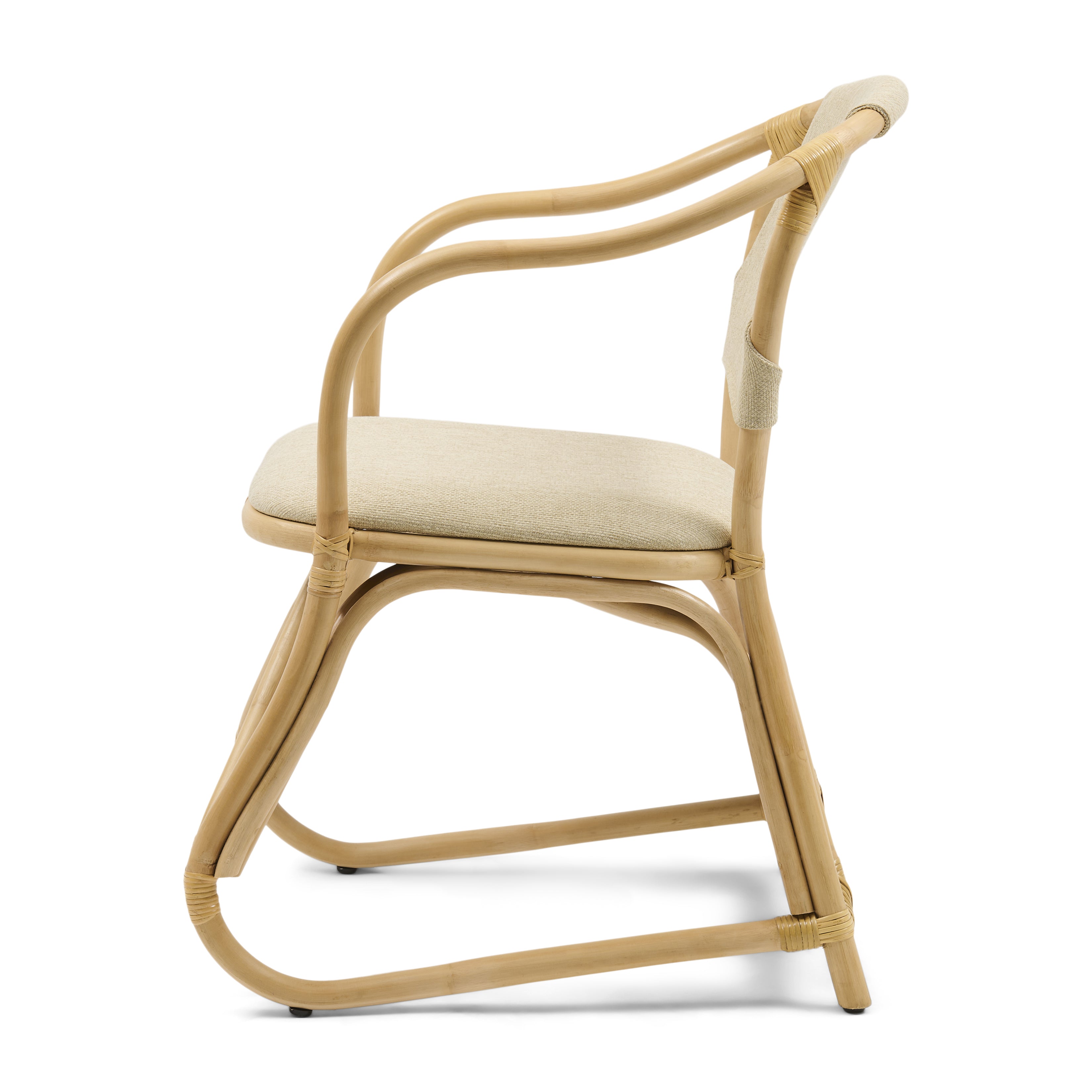 Nassau Beach Dining Armchair – detalj rattana