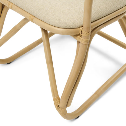 Nassau Beach Dining Armchair – stražnji pogled