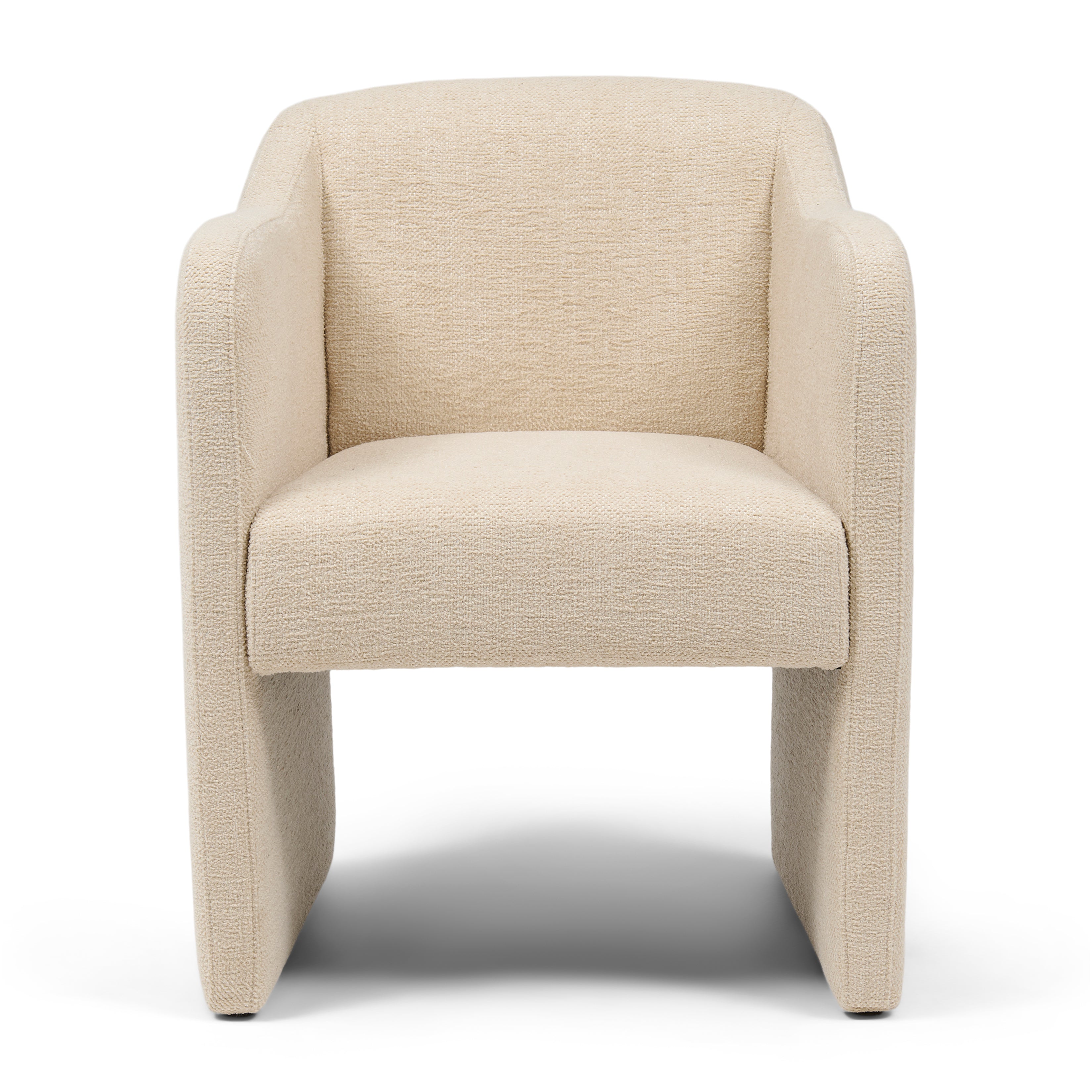 Napoli Dining Armchair Beige – frontalni pogled