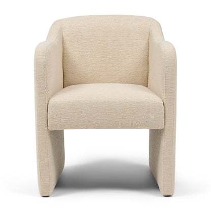 Napoli Dining Armchair Beige – frontalni pogled