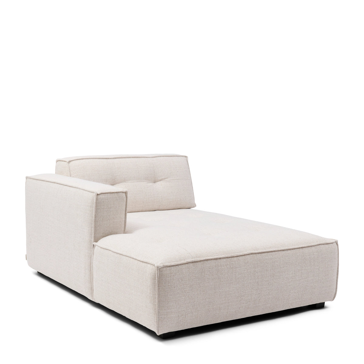 Modularna sofa Brandon ležaljka lijevo, bijela tkanina, Riviera Maison, slika 3
