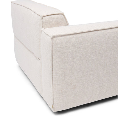 Modularna sofa Brandon ležaljka lijevo, bijela tkanina, Riviera Maison, slika 5
