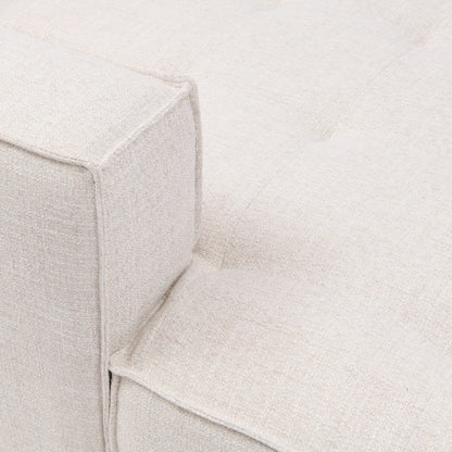 Modularna sofa Brandon ležaljka lijevo, bijela tkanina, Riviera Maison, slika 7