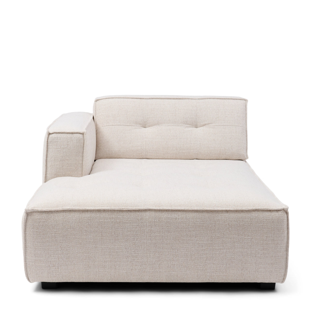 Modularna sofa Brandon ležaljka lijevo, bijela tkanina, Riviera Maison