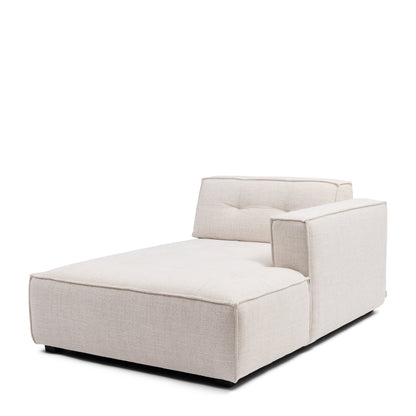 Modularna sofa Brandon ležaljka desno, bijela tkanina, Riviera Maison, slika 3
