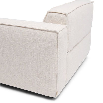 Modularna sofa Brandon ležaljka desno, bijela tkanina, Riviera Maison, slika 5