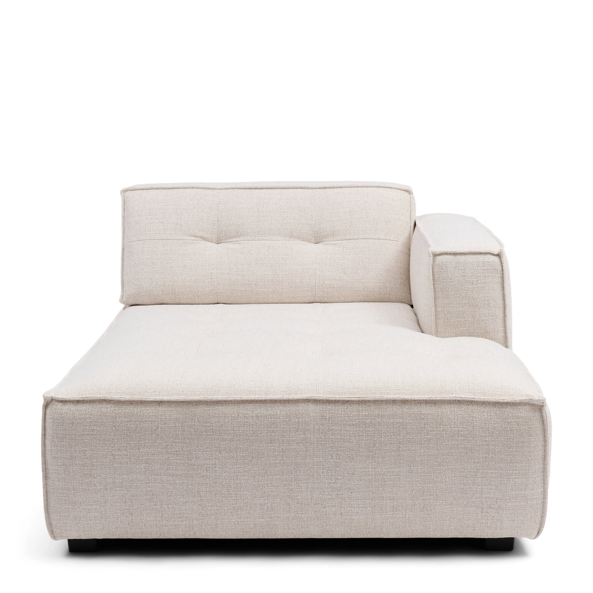 Modularna sofa Brandon ležaljka desno, bijela tkanina, Riviera Maison
