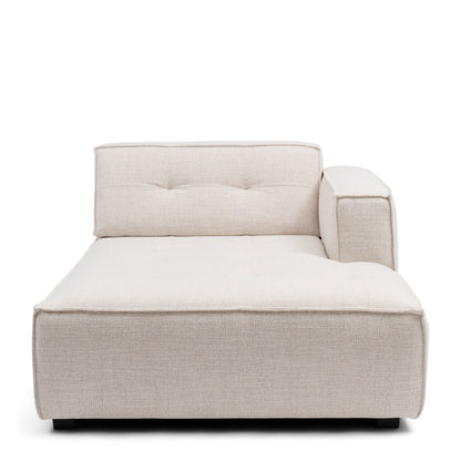 Modularna sofa Brandon ležaljka desno, bijela tkanina, Riviera Maison