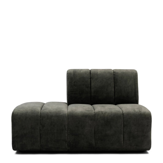 Modularna Sofa Dazzle ležaljka lijevo, zelena