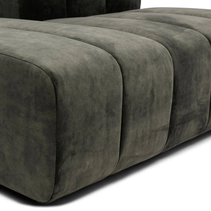 Modularna Sofa Dazzle ležaljka lijevo, zelena