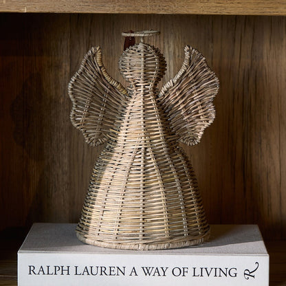 Rustic Rattan Lovely Angel Deco