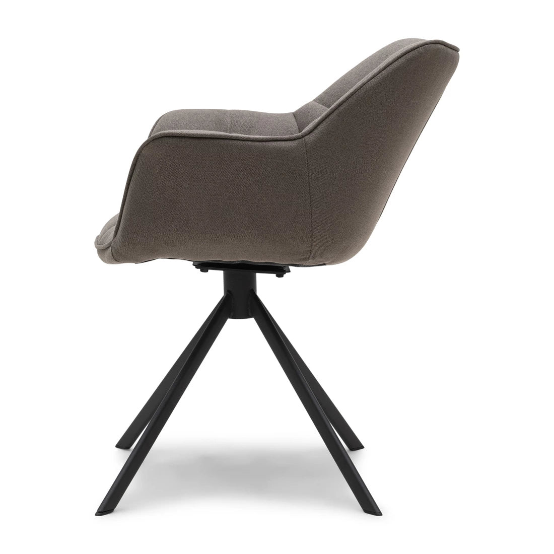 Carnaby okretna blagovaonska stolica Dark Taupe, Mouline lan