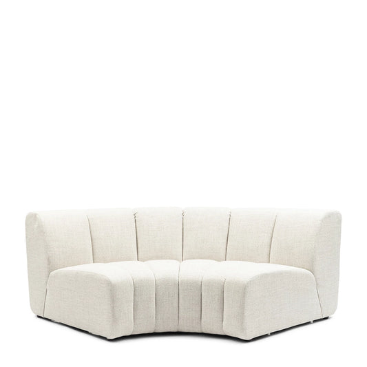 Modularna Sofa Dazzle zaobljeni kutni element, bijela