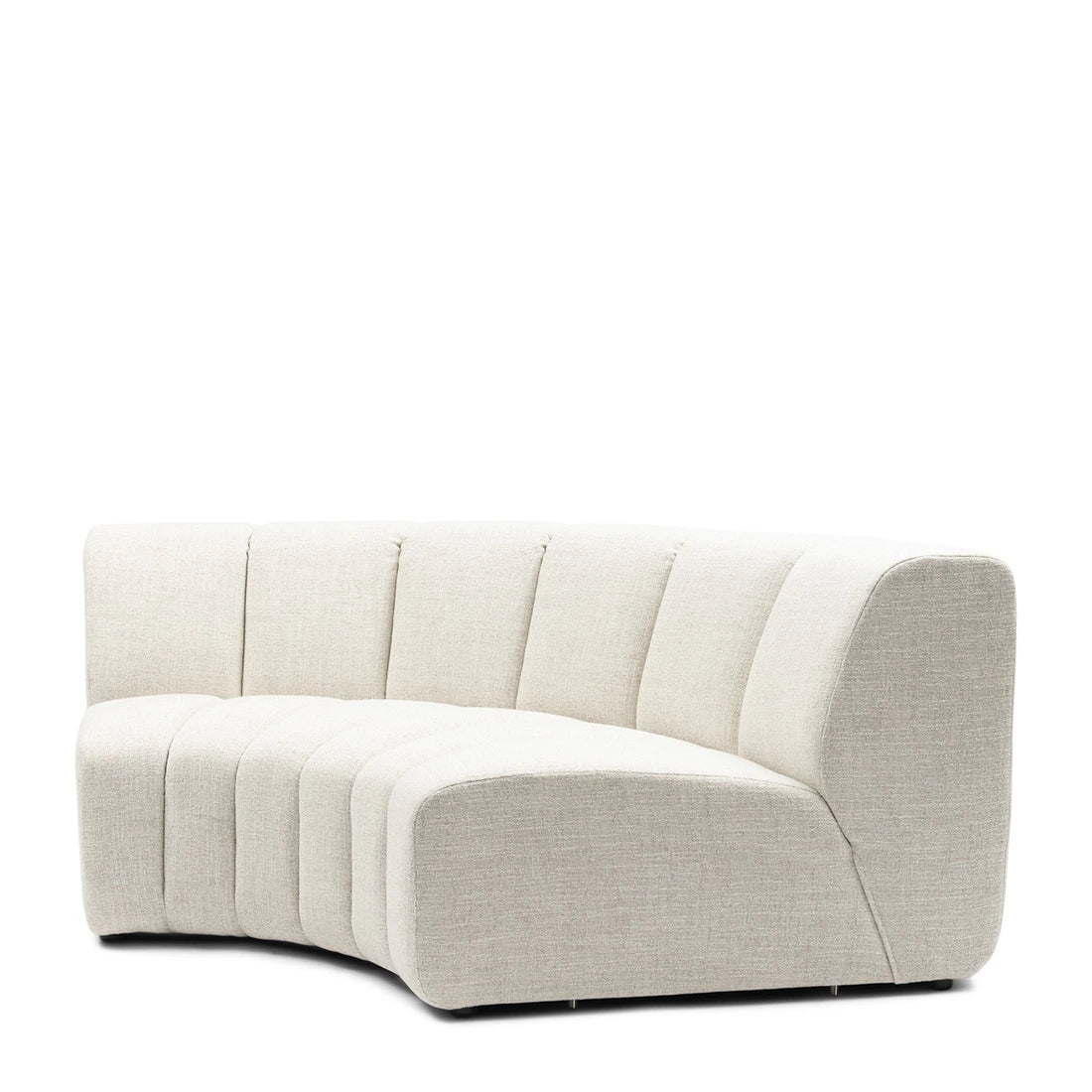 Modularna Sofa Dazzle zaobljeni kutni element, bijela