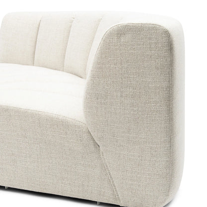 Modularna Sofa Dazzle zaobljeni kutni element, bijela