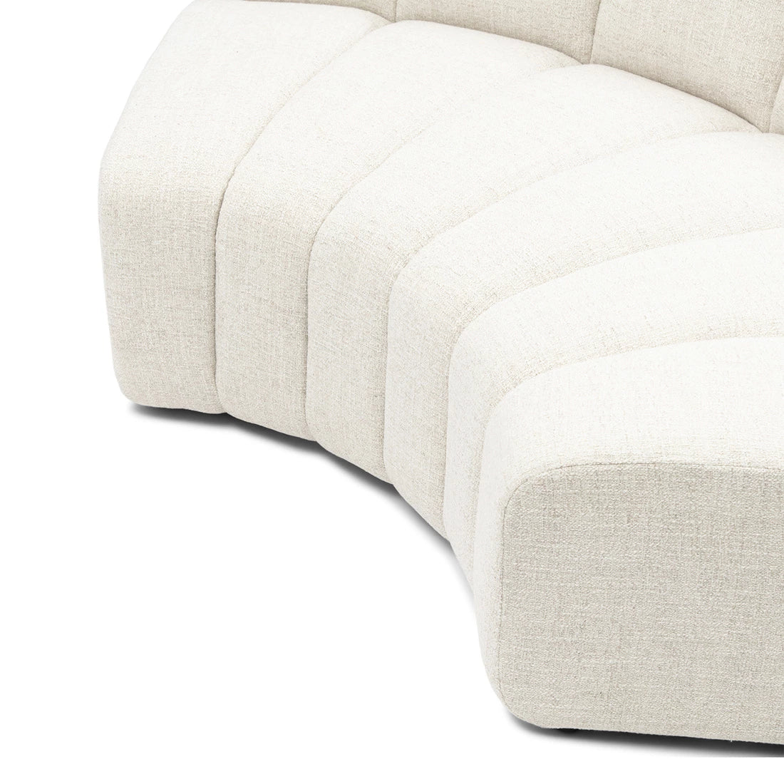 Modularna Sofa Dazzle zaobljeni kutni element, bijela