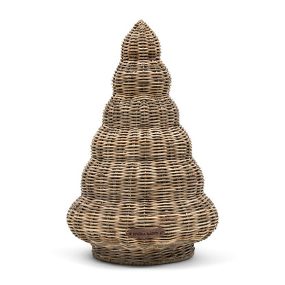 Rustic Rattan Wavy Christmas Tree