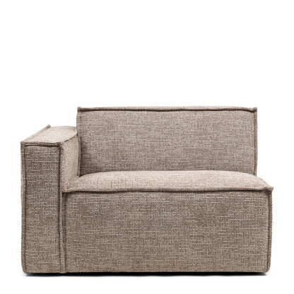 The Jagger modularna sofa lijevo, Liver Grey, siva tkanina, Riviera Maison