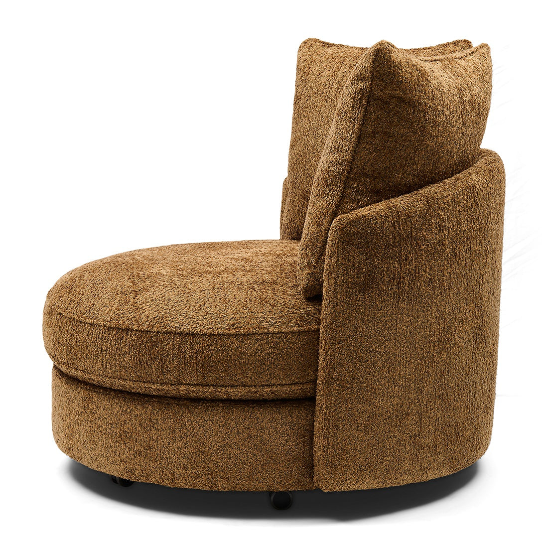 Carmin okrugli daybed Ø110 s 2 jastuka, Burnt Caramel, karamel tkanina, Riviera Maison, slika 4