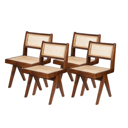 Set od 4 blagovaonskih stolica - tamno drvo