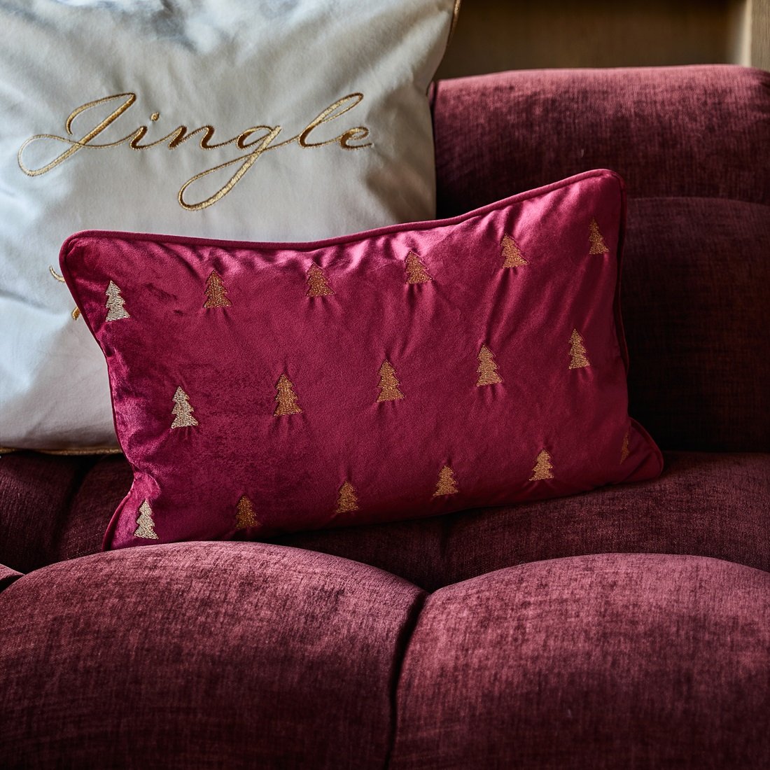 Jastučnica Golden Christmas Pillow Cover 50x30