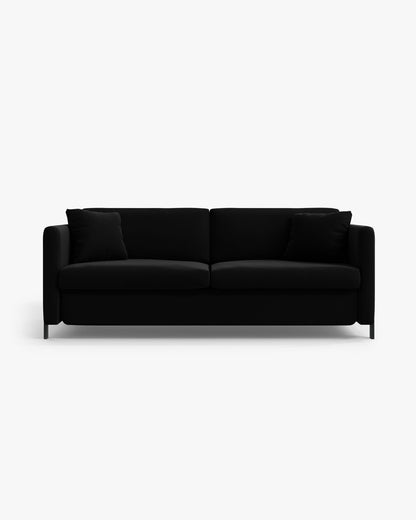 Gloria sofa s funkcijom ležaja – Velvet (Salvador) – Crna