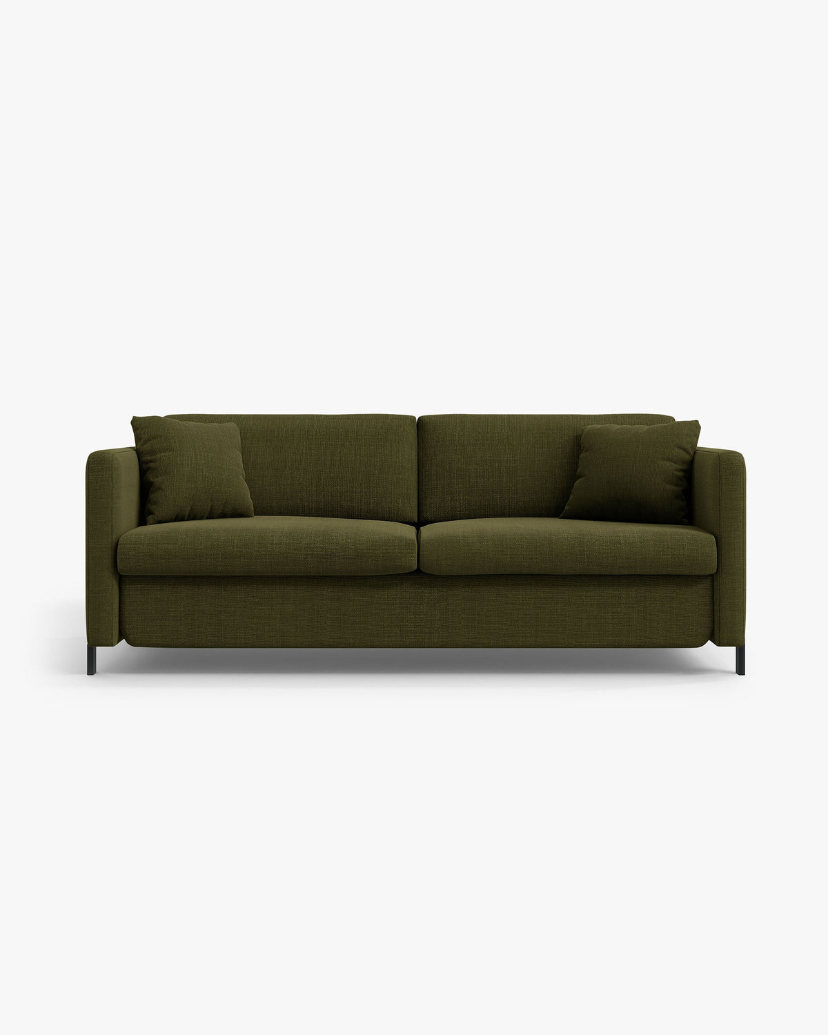 Gloria sofa s funkcijom ležaja (206 cm) – Strukturirana tkanina (Bjorn) – Zelena