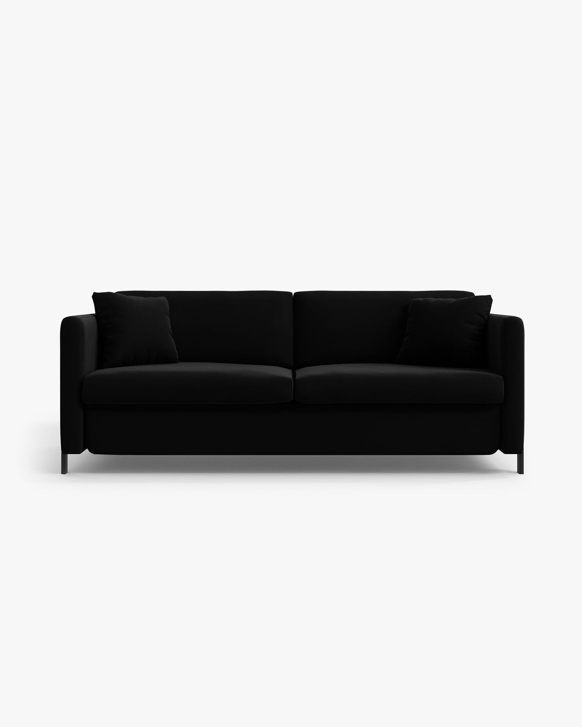 Gloria sofa s funkcijom ležaja (206 cm) – Velvet (Salvador) – Crna