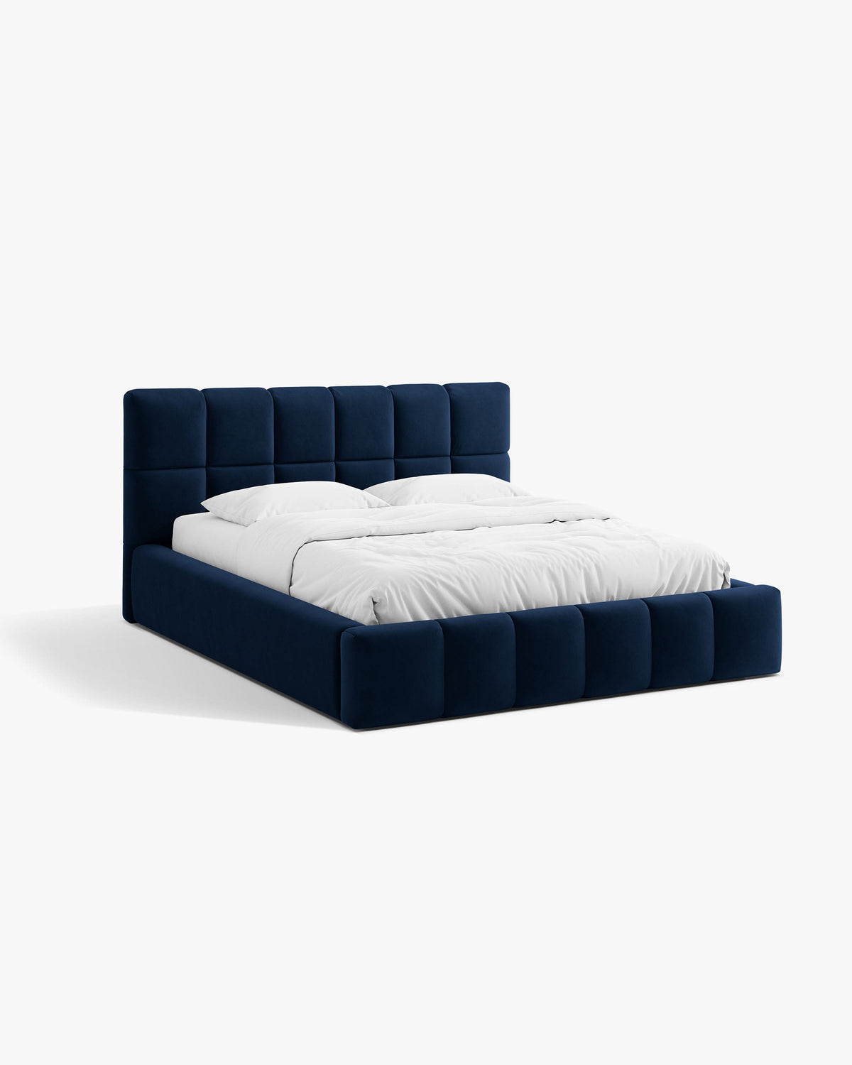 Bellis krevet sa spremištem – Velvet (Bluvel) – Kraljevsko plava / 160 × 200 cm