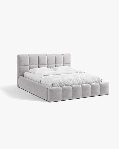 Bellis krevet sa spremištem – Buklé (Baloo) – Svijetlo siva / 200 × 200 cm