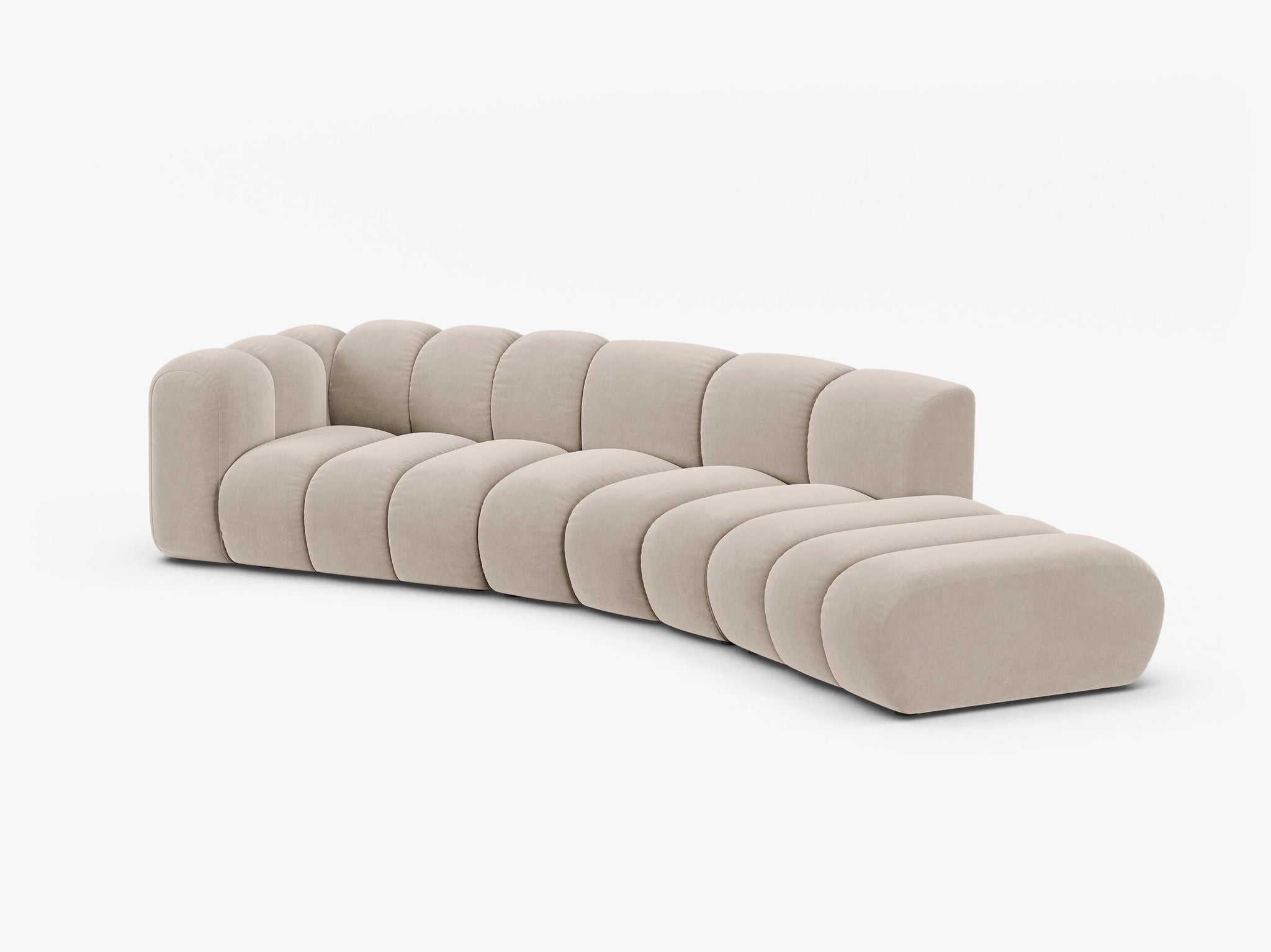 Lupine otvorena zaobljena sofa 5 mjesta