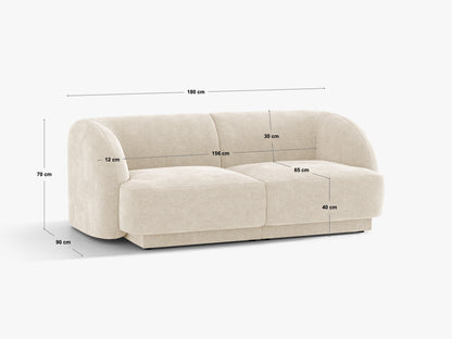 Miley sofa – tehnički crtež s dimenzijama