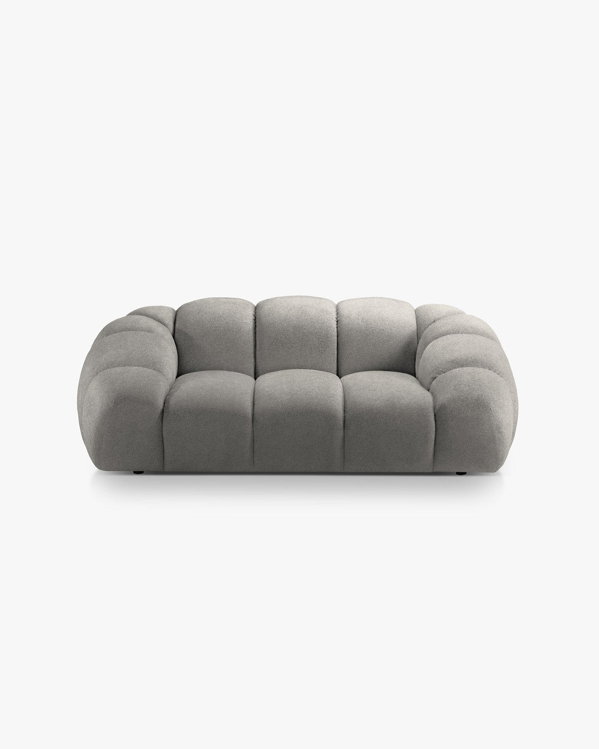 Diana sofa – Strukturirana tkanina (Bubble) – Svijetlo siva