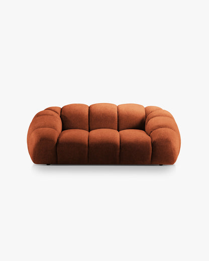 Diana sofa – Strukturirana tkanina (Bubble) – Terakota