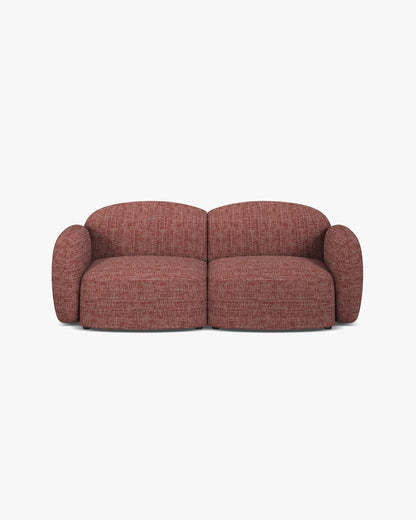 Blair sofa – Strukturirana tkanina (Baltimore) – Crvena