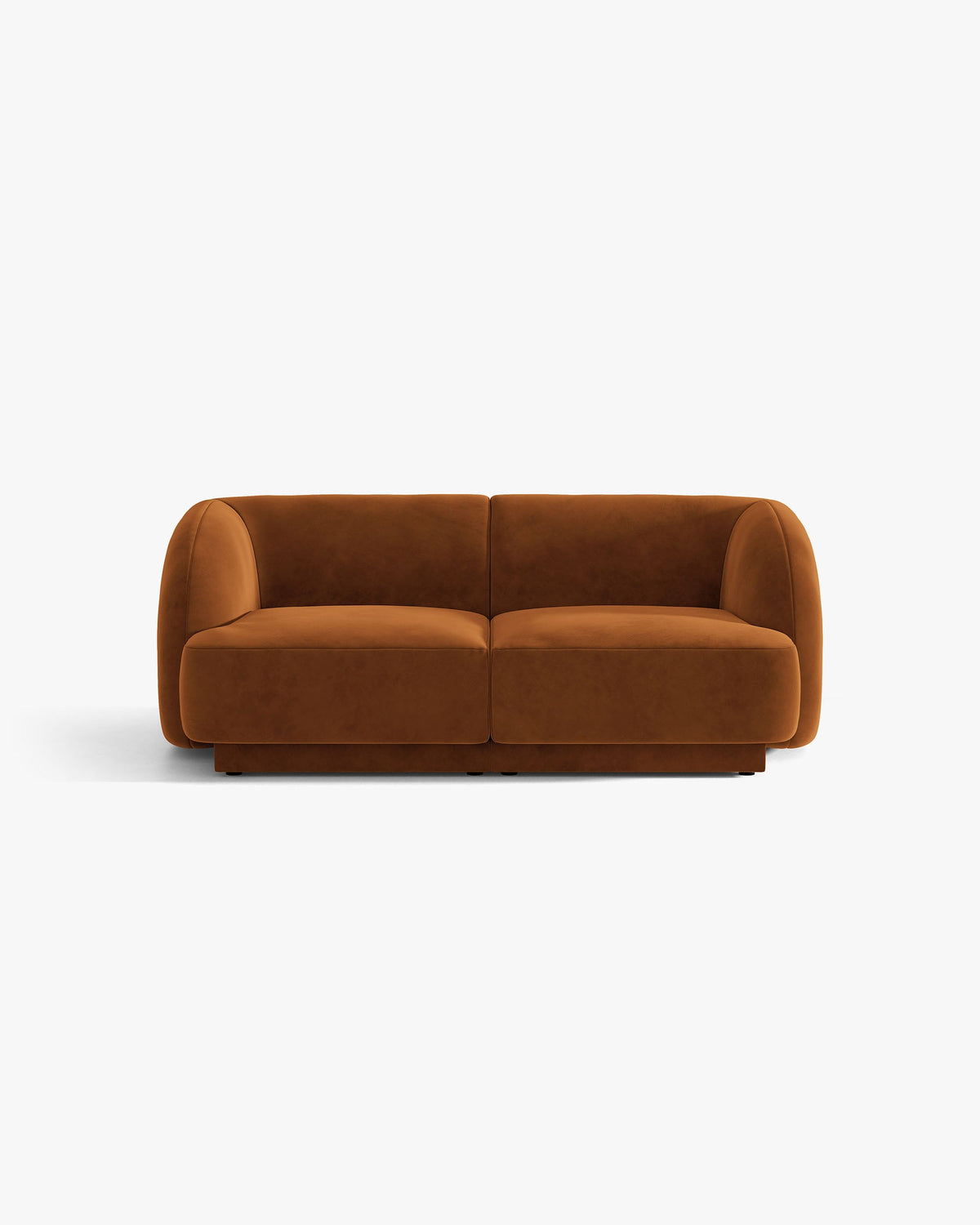 Miley sofa – Velvet (Bluvel) – Terakota