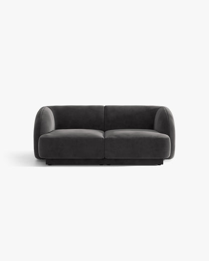 Miley sofa – Velvet (Bluvel) – Siva